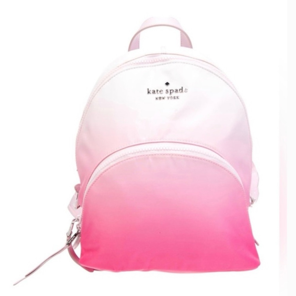 kate spade pink ombré nylon backpack